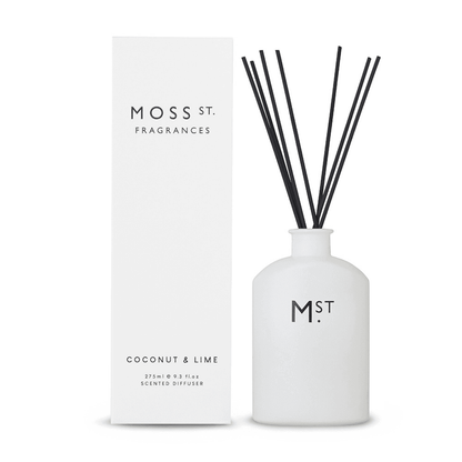 Diffuser - Moss St - MOSS ST Reed Diffuser - Coconut & Lime 275mL - The Gift Company