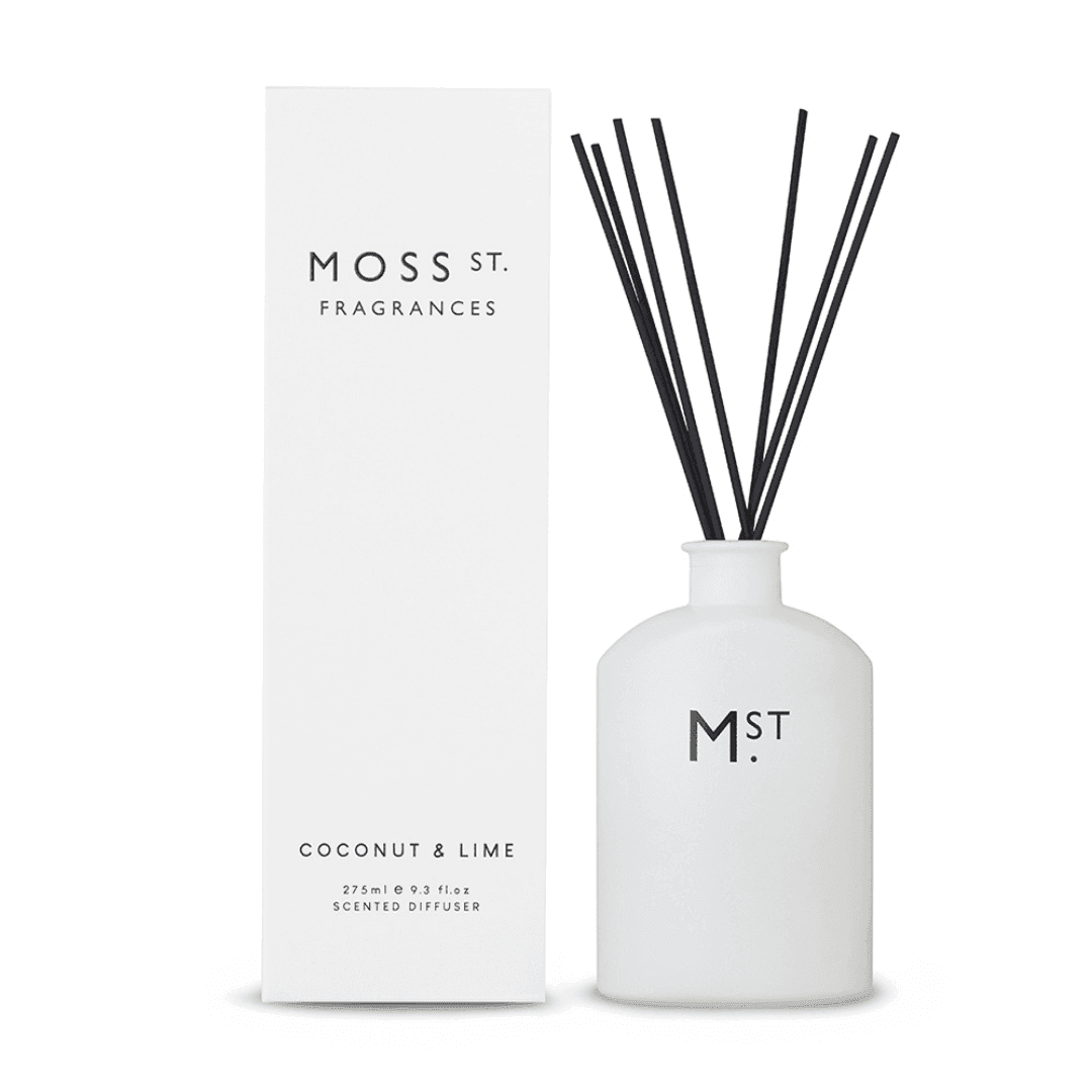 Diffuser - Moss St - MOSS ST Reed Diffuser Coconut & Lime 300mL - The Gift Company