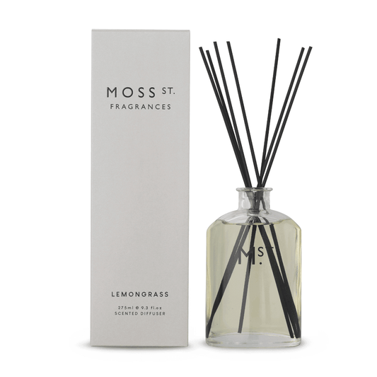 Diffuser - Moss St - MOSS ST Reed Diffuser - Lemongrass 275mL - The Gift Company