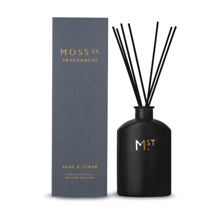 Diffuser - Moss St - MOSS ST Reed Diffuser - Sage & Cedar 275mL - The Gift Company