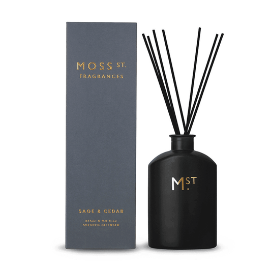 Diffuser - Moss St - MOSS ST Reed Diffuser Sage & Cedar 300mL - The Gift Company