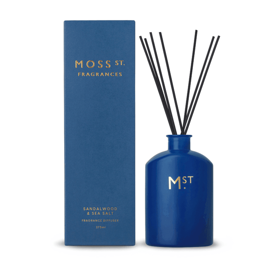 Diffuser - Moss St - MOSS ST Reed Diffuser - Sandalwood & Sea Salt 275mL - The Gift Company