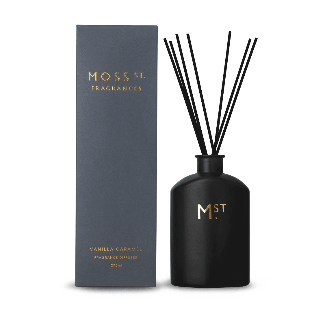 Diffuser - Moss St - MOSS ST Reed Diffuser - Vanilla Caramel 275mL - The Gift Company