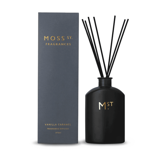 Diffuser - Moss St - MOSS ST Reed Diffuser Vanilla Caramel 300mL - The Gift Company