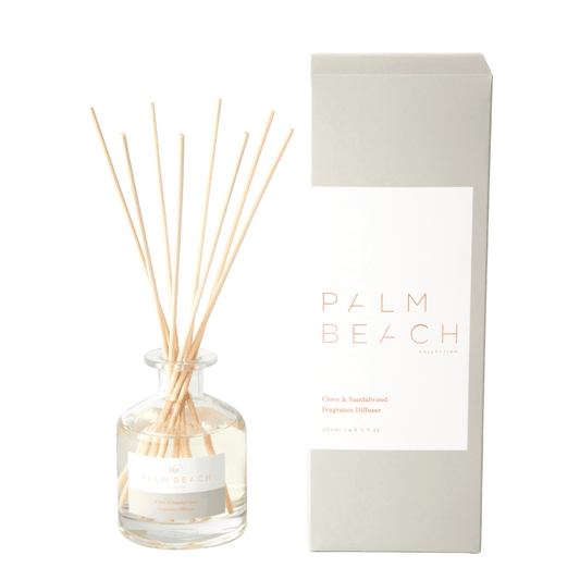 Diffuser - Palm Beach - Palm Beach - Clove & Sandalwood Reed Diffuser 250mL - The Gift Company