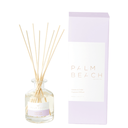 Diffuser - Palm Beach - Palm Beach Reed Diffuser - Jasmine & Cedar 250mL - The Gift Company