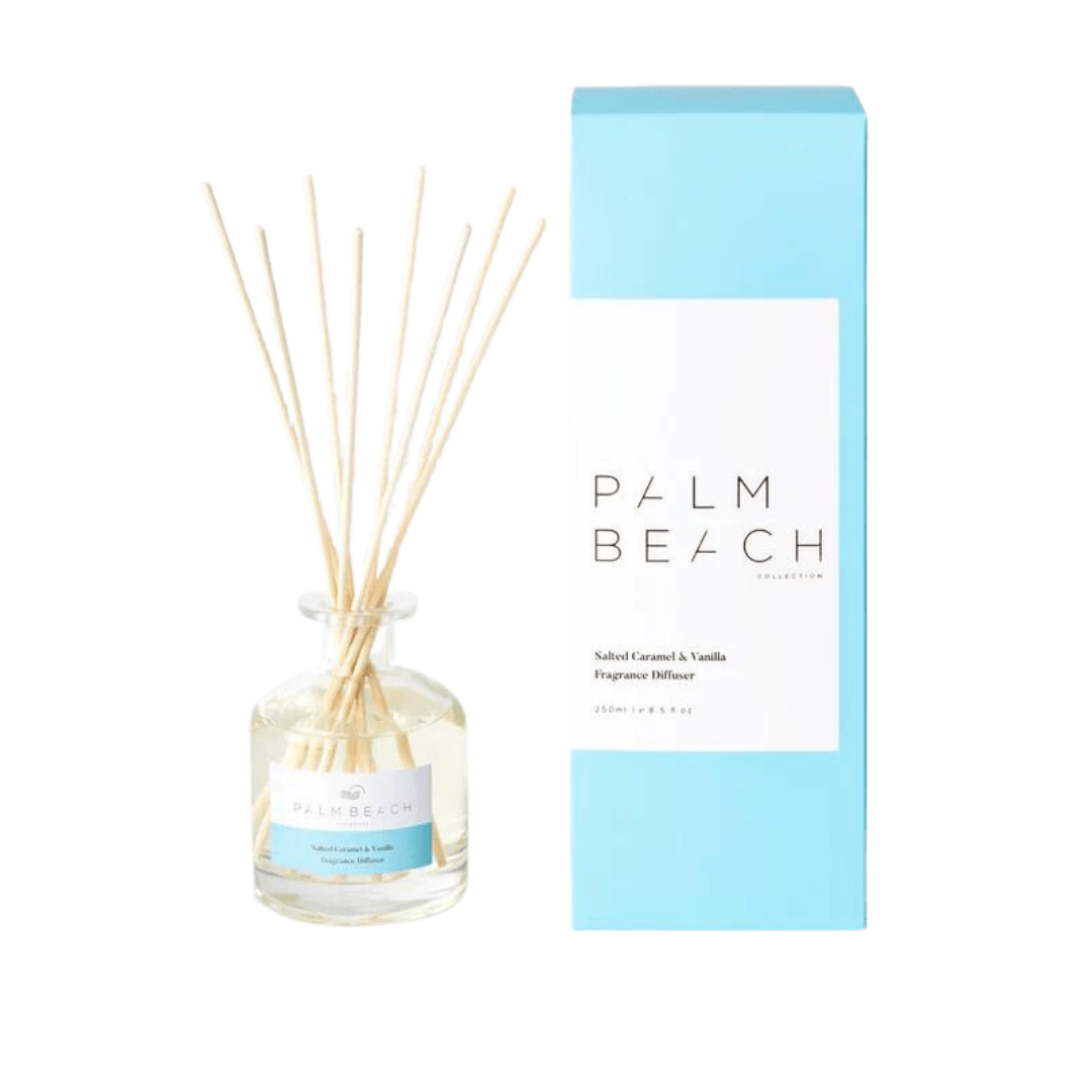 Diffuser - Palm Beach - Palm Beach Reed Diffuser - Salted Caramel & Vanilla 250mL - The Gift Company