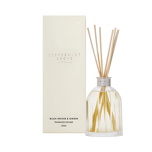 Diffuser - Peppermint Grove - Peppermint Grove Black Orchid & Ginger Fragrance Diffuser 200ml - The Gift Company