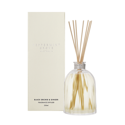 Diffuser - Peppermint Grove - Peppermint Grove Black Orchid & Ginger Fragrance Diffuser 350ml - The Gift Company