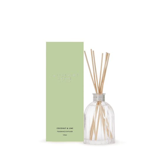 Diffuser - Peppermint Grove - Peppermint Grove Diffuser 100mL Coconut & Lime - The Gift Company