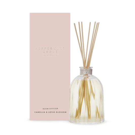 Diffuser - Peppermint Grove - Peppermint Grove Diffuser 350mL - Camellia & Lotus Blossom - The Gift Company