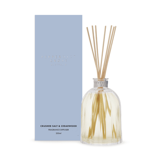 Diffuser - Peppermint Grove - Peppermint Grove Diffuser 350mL Crushed Salt & Cedarwood - The Gift Company