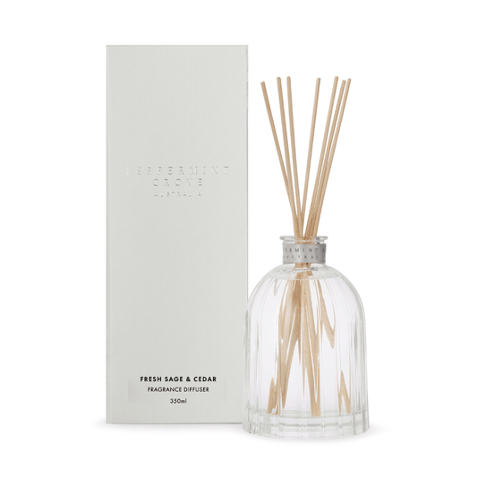 Diffuser - Peppermint Grove - Peppermint Grove Diffuser 350mL - Fresh Sage & Cedar - The Gift Company