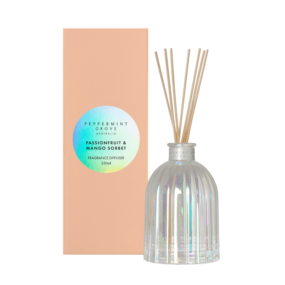 Diffuser - Peppermint Grove - Peppermint Grove Diffuser 350mL - Passionfruit & Mango Sorbet - The Gift Company