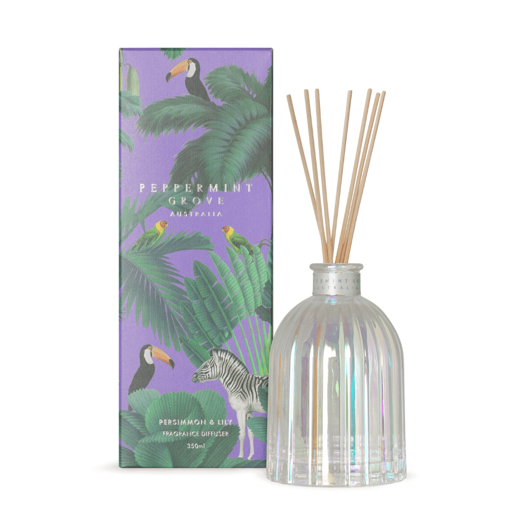 Diffuser - Peppermint Grove - Peppermint Grove Diffuser 350mL - Persimmon & Lily - The Gift Company