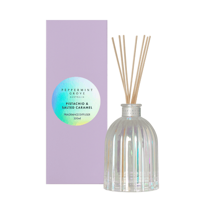 Diffuser - Peppermint Grove - Peppermint Grove Diffuser 350mL - Pistachio & Salted Caramel - The Gift Company