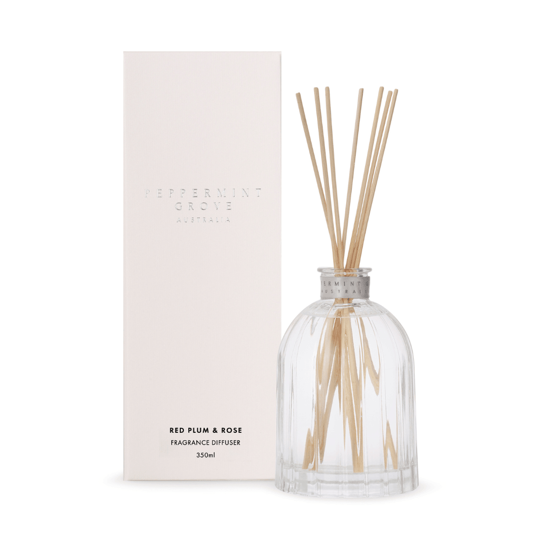 Diffuser - Peppermint Grove - Peppermint Grove Diffuser 350mL - Red Plum & Rose - The Gift Company