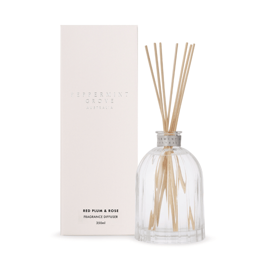 Diffuser - Peppermint Grove - Peppermint Grove Diffuser 350mL - Red Plum & Rose - The Gift Company