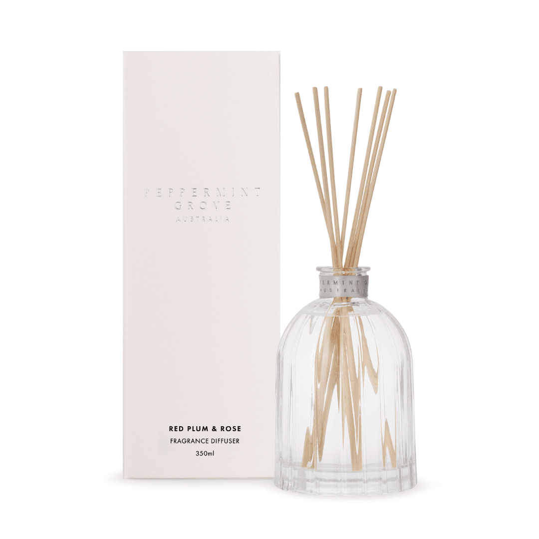 Diffuser - Peppermint Grove - Peppermint Grove Diffuser 350mL Red Plum & Rose - The Gift Company