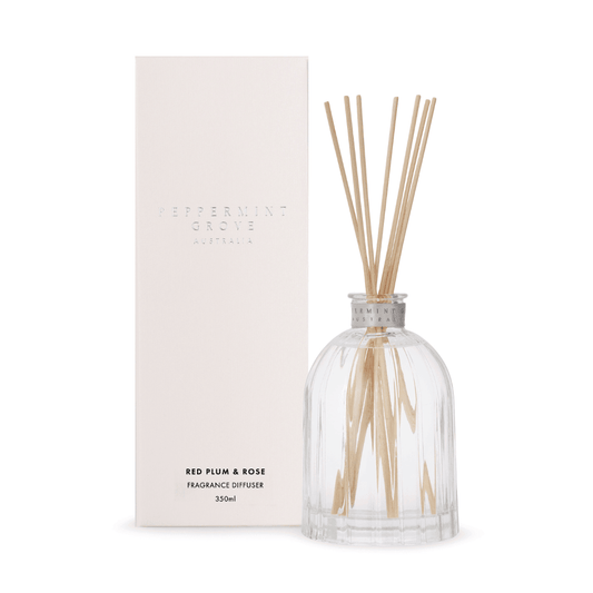 Diffuser - Peppermint Grove - Peppermint Grove Diffuser 350mL Red Plum & Rose - The Gift Company