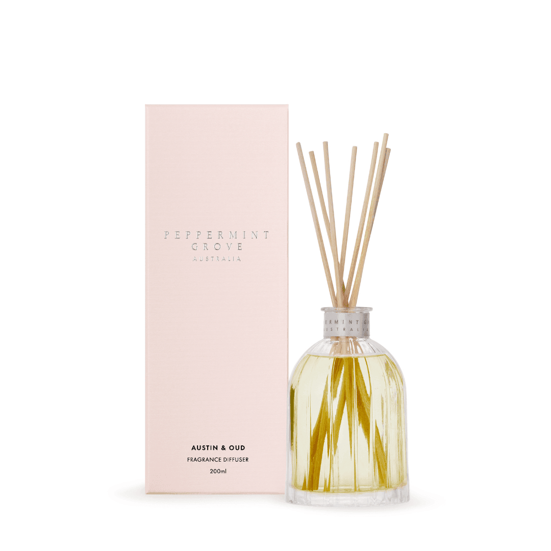 Diffuser - Peppermint Grove - Peppermint Grove Diffuser - Austin & Oud 200mL - The Gift Company