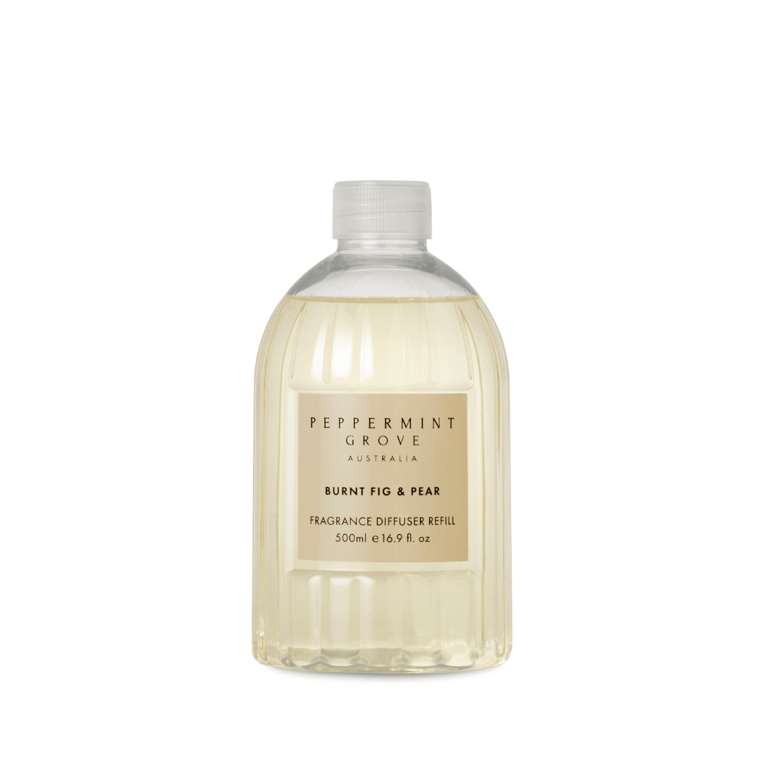 Diffuser - Peppermint Grove - Peppermint Grove Diffuser Refill 500mL - Burnt Fig & Pear - The Gift Company