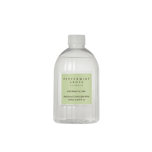 Diffuser - Peppermint Grove - Peppermint Grove Diffuser Refill 500mL - Coconut & Lime - The Gift Company