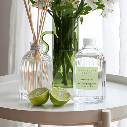 Diffuser - Peppermint Grove - Peppermint Grove Diffuser Refill 500mL - Coconut & Lime - The Gift Company