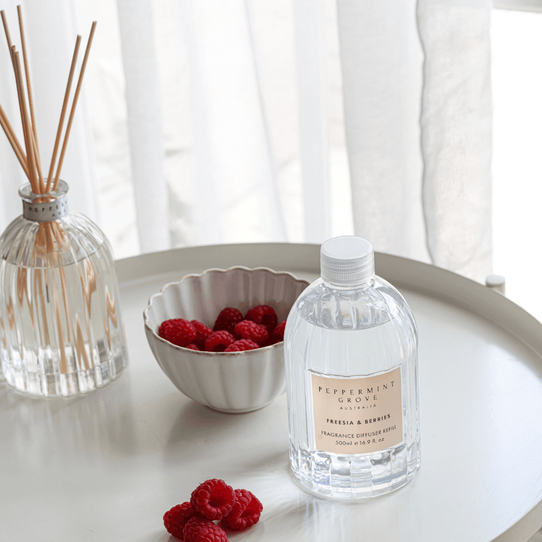 Diffuser - Peppermint Grove - Peppermint Grove Diffuser Refill 500mL - Fressia & Berries - The Gift Company