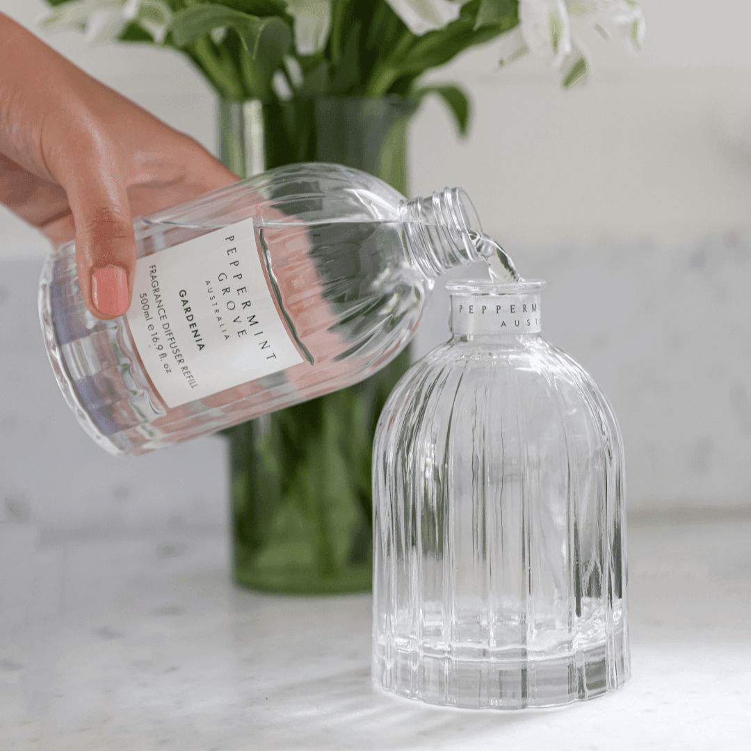 Diffuser - Peppermint Grove - Peppermint Grove Diffuser Refill 500mL - Gardenia - The Gift Company