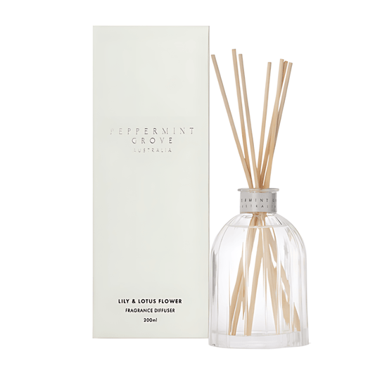 Diffuser - Peppermint Grove - Peppermint Grove Lily & Lotus Flower Diffuser 200ml - The Gift Company