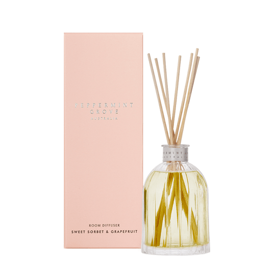 Diffuser - Peppermint Grove - Peppermint Grove Sweet Sorbet & Grapefruit Fragrance Diffuser 200ml - The Gift Company