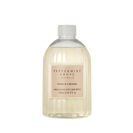 Diffuser - Peppermint Grove - Peppermint Grove Vanilla Caramel Diffuser Refill 500ml - The Gift Company