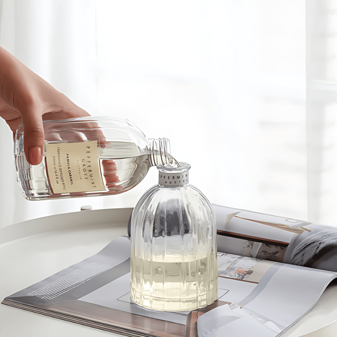 Diffuser - Peppermint Grove - Peppermint Grove Vanilla Caramel Diffuser Refill 500ml - The Gift Company