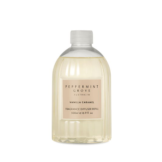 Diffuser - Peppermint Grove - Peppermint Grove Vanilla Caramel Diffuser Refill 500ml - The Gift Company