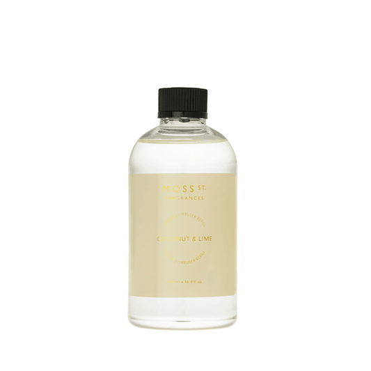 Diffuser Refill - Moss St Ceramics - MOSS ST Coconut & Lime Diffuser Refill 500ml - The Gift Company