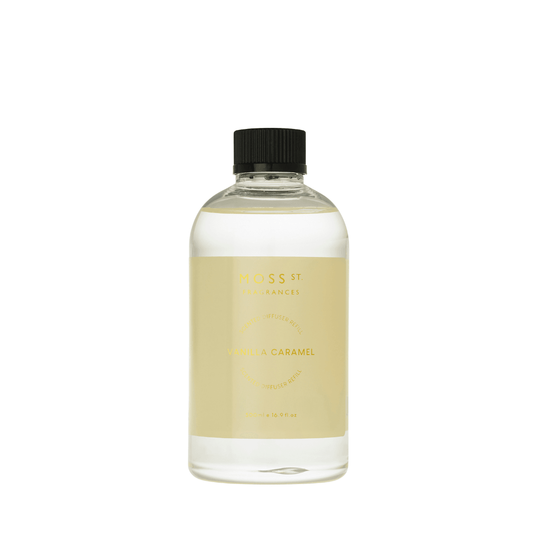 Diffuser Refill - Moss St Ceramics - MOSS ST Vanilla Caramel Diffuser Refill 500ml - The Gift Company