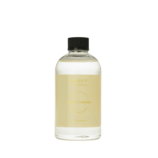 Diffuser Refill - Moss St Ceramics - MOSS ST Vanilla Caramel Diffuser Refill 500ml - The Gift Company