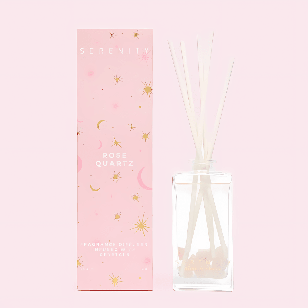 Diffuser - Serenity - Serenity Love Quartz Crystal Diffuser 130mL - The Gift Company