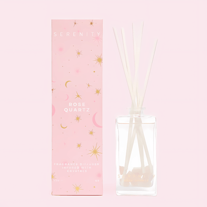 Diffuser - Serenity - Serenity Love Quartz Crystal Diffuser 130mL - The Gift Company