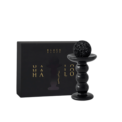 Diffuser set - Black Blaze - Black Blaze Halo Lava Rock Diffuser Set - Rainforest Sunlight 15mL - The Gift Company