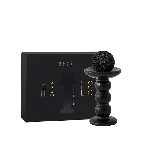Diffuser set - Black Blaze - Black Blaze Halo Lava Rock Diffuser Set - Rainforest Sunlight 15mL - The Gift Company
