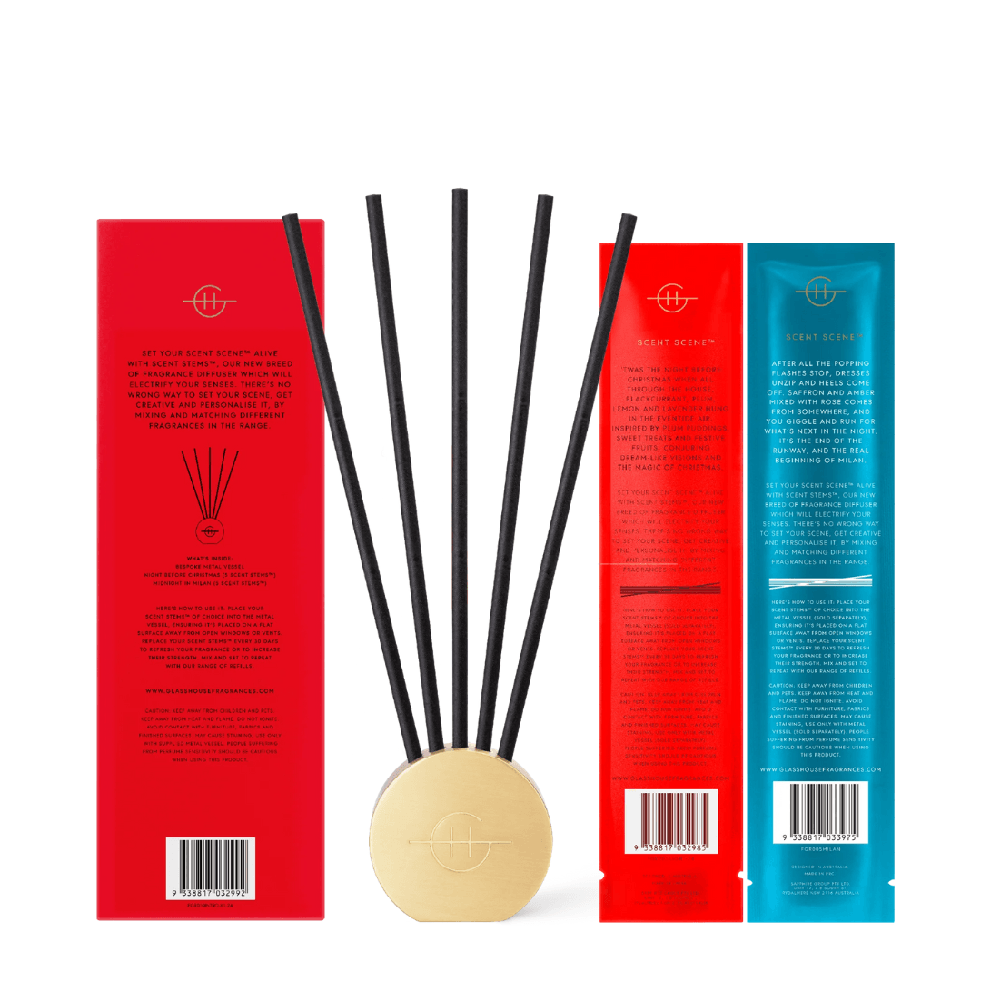 Diffuser set - Glasshouse - Glasshouse Fragrances - Christmas Scent Scene™ Duo - The Gift Company