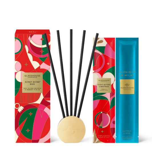 Diffuser set - Glasshouse - Glasshouse Fragrances - Christmas Scent Scene™ Duo - The Gift Company