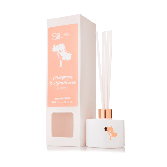 Diffuser - Silk Oil of Morocco - Luxe Diffuser - Champagne & Strawberries - The Gift Company