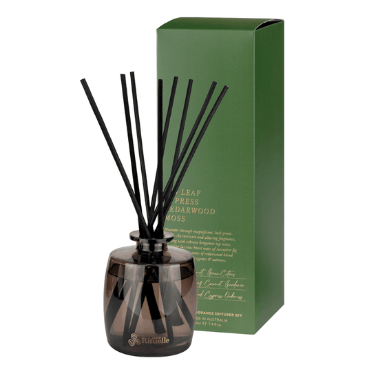 Diffuser - Urban Rituelle - Urban Rituelle Diffuser Fig Leaf, Cypress, Cedarwood, Moss 220mL - The Gift Company