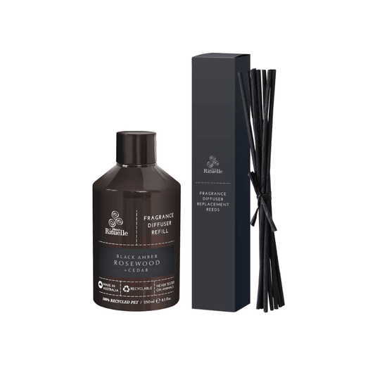 Diffuser - Urban Rituelle - Urban Rituelle Diffuser Refill - Black Amber, Rosewood & Cedar 250mL - The Gift Company