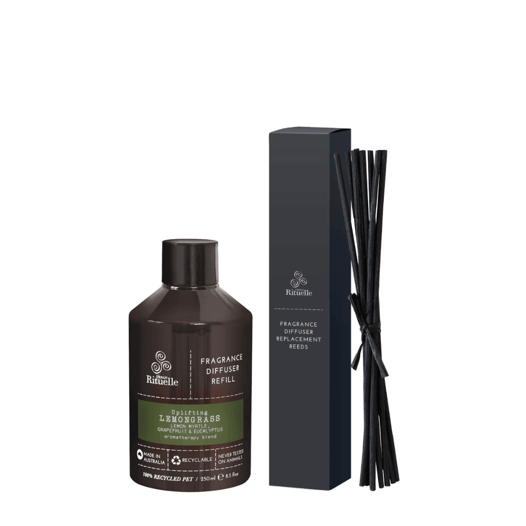 Diffuser - Urban Rituelle - Urban Rituelle Diffuser Refill Lemongrass, Lemon Myrtle, Grapefruit & Eucalyptus 250mL - The Gift Company