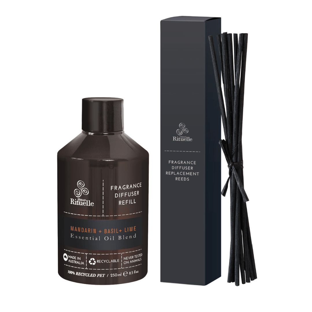 Diffuser - Urban Rituelle - Urban Rituelle Diffuser Refill - Mandarin, Basil & Lime 250mL - The Gift Company