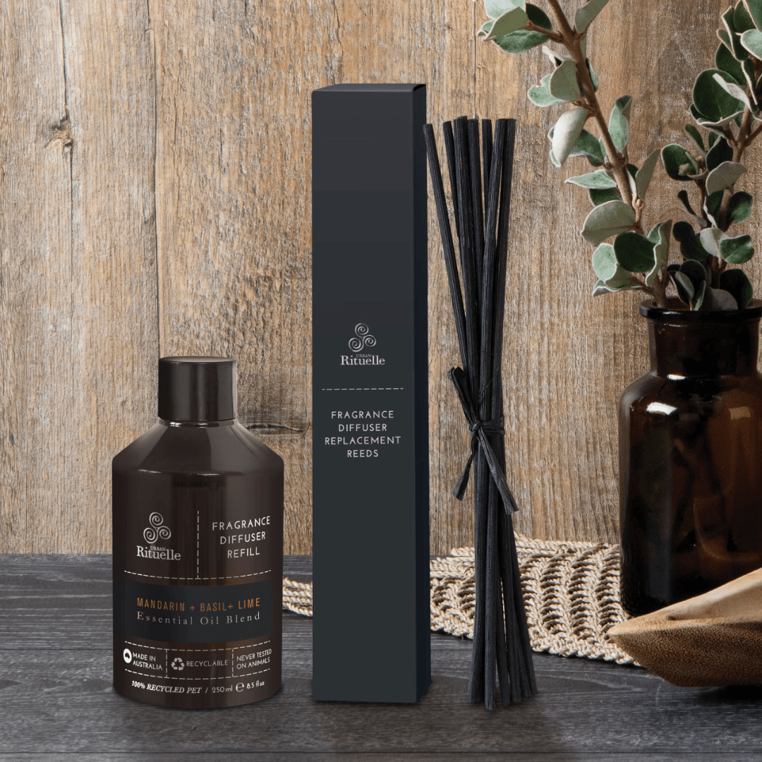 Diffuser - Urban Rituelle - Urban Rituelle Diffuser Refill - Mandarin, Basil & Lime 250mL - The Gift Company